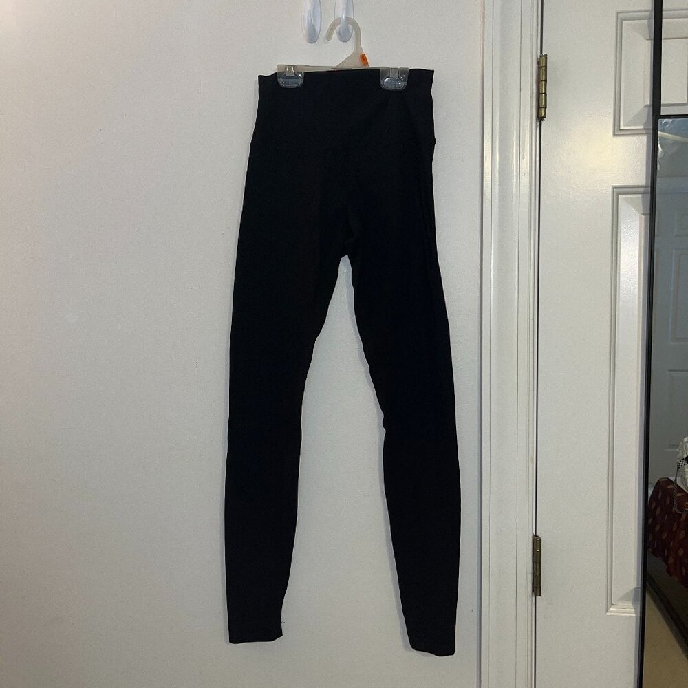 Lulu Lemon Align Ribbed Leggings, Black, Size 4, 27 Inch Inseam